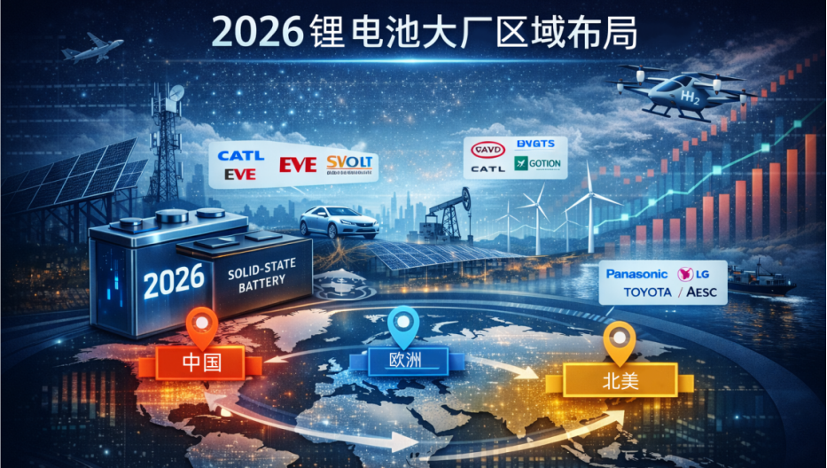 2026鋰電池大廠(chǎng)區(qū)域布局 2026鋰電池大廠(chǎng)區(qū)域布局